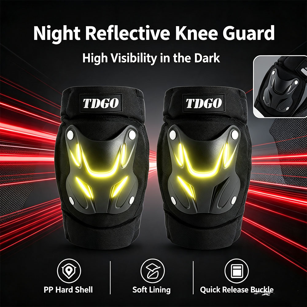 Knee Guard Hard - Genouillères de moto en PP, coque