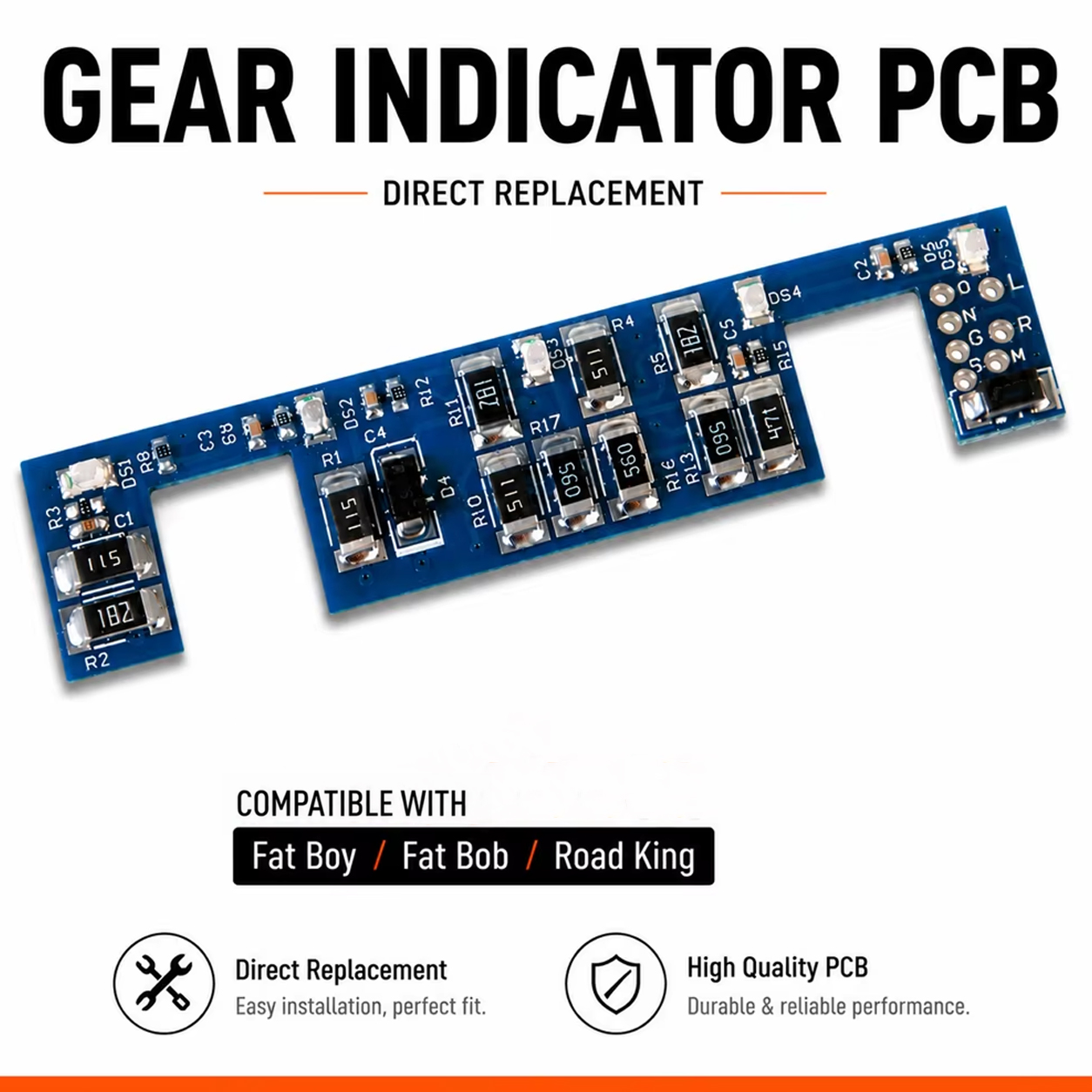 Motorcycle Gear Indicator - Carte PCB d'indicateur de vitesse pour