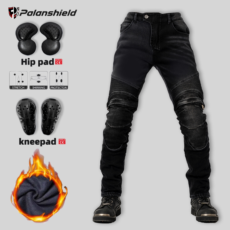 Motorcycle Gear Jeans - Pantalon de moto d'hiver chaud hommes
