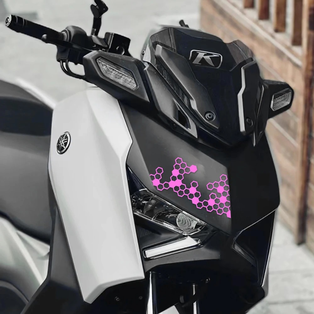 Motorcycle Gear Logo - Autocollants pour moto à motif nid