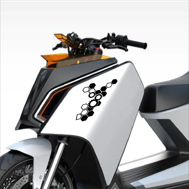 Motorcycle Gear Logo - 1 autocollant de moto en vinyle