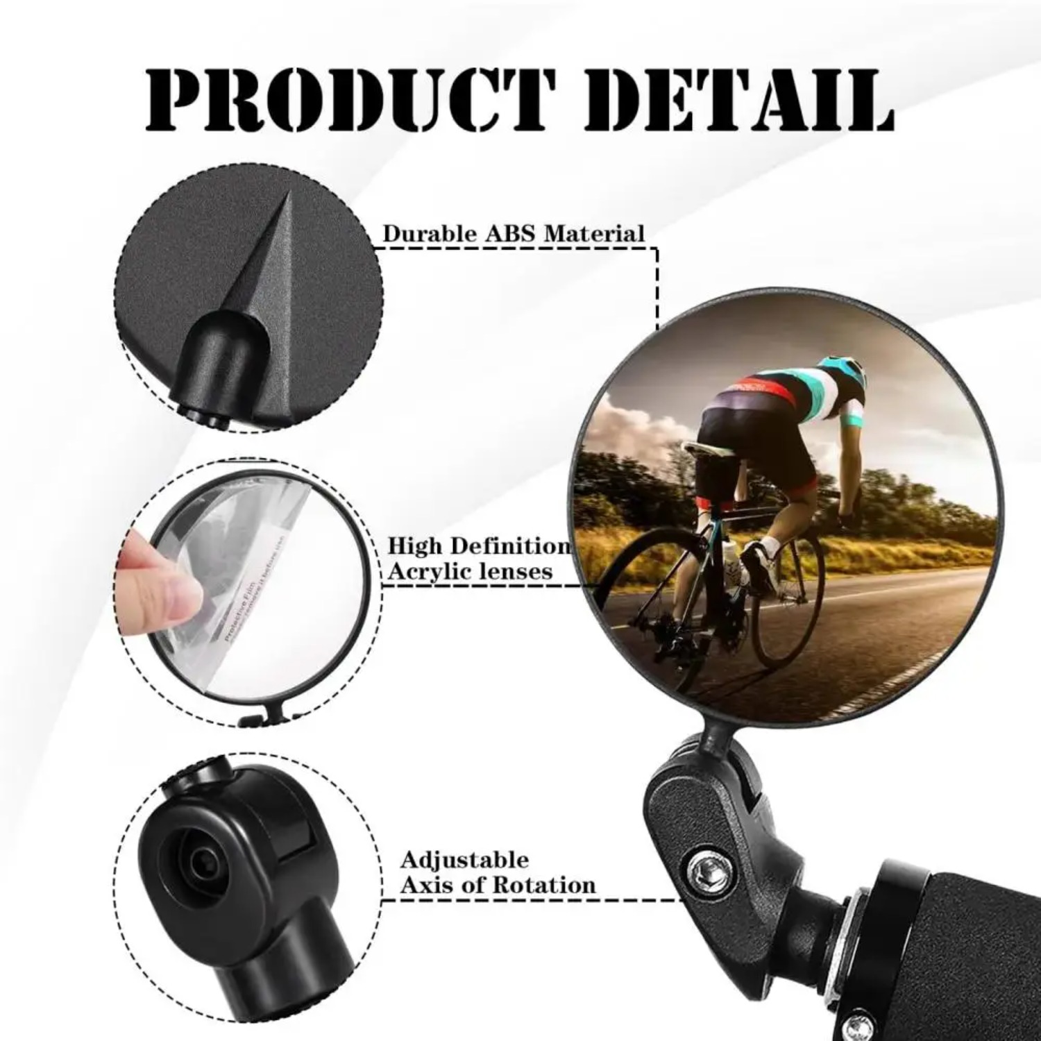 2 rétroviseurs de vélo HD pour - Mirror Extender Bar avis et prix